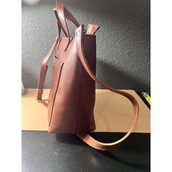 Portland Leather Women's Goods Almost Perfect Zip Medium Tote Bag – Brown - Picture 10 of 16